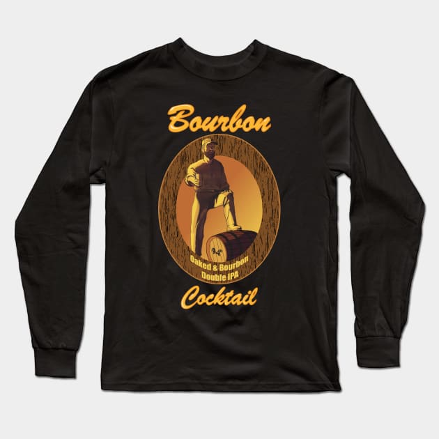 Bourbon coktail Long Sleeve T-Shirt by CTinyFactory